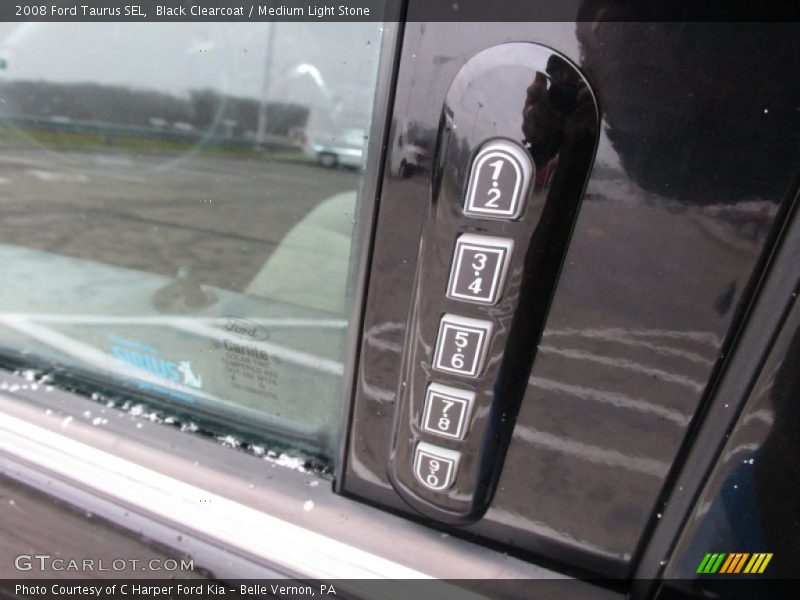 Black Clearcoat / Medium Light Stone 2008 Ford Taurus SEL