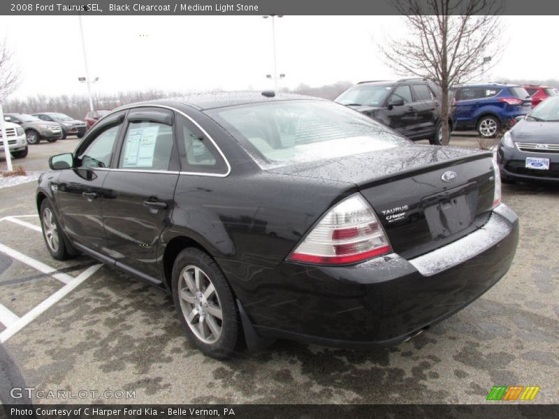 Black Clearcoat / Medium Light Stone 2008 Ford Taurus SEL