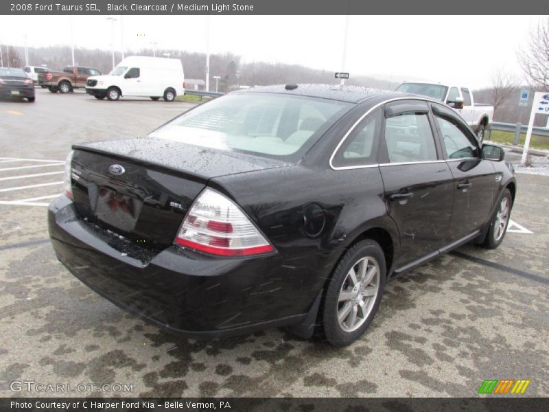 Black Clearcoat / Medium Light Stone 2008 Ford Taurus SEL