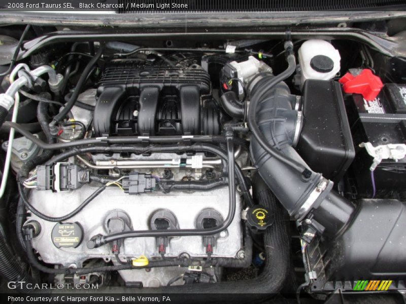 Black Clearcoat / Medium Light Stone 2008 Ford Taurus SEL