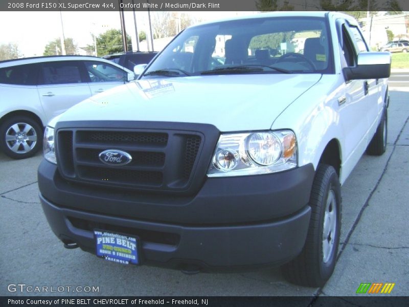 Oxford White / Medium/Dark Flint 2008 Ford F150 XL SuperCrew 4x4