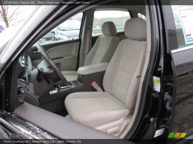 Black Clearcoat / Medium Light Stone 2008 Ford Taurus SEL