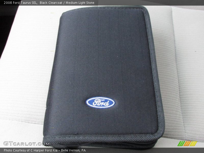 Black Clearcoat / Medium Light Stone 2008 Ford Taurus SEL