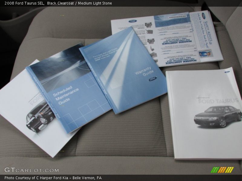 Black Clearcoat / Medium Light Stone 2008 Ford Taurus SEL