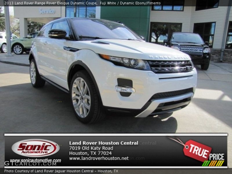 Fuji White / Dynamic Ebony/Pimento 2013 Land Rover Range Rover Evoque Dynamic Coupe