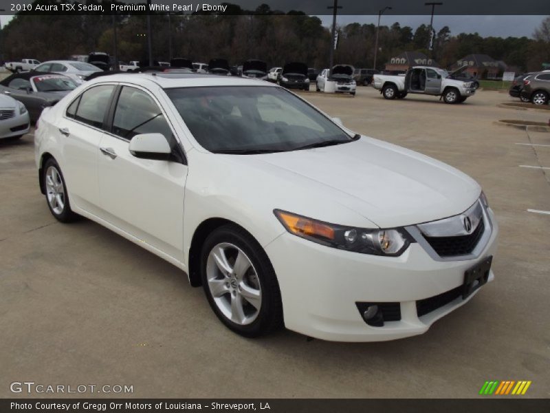 Premium White Pearl / Ebony 2010 Acura TSX Sedan