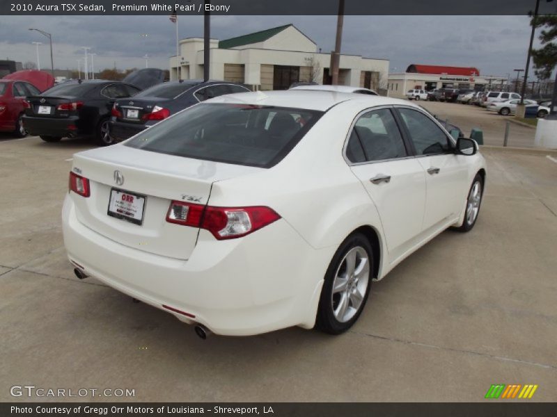 Premium White Pearl / Ebony 2010 Acura TSX Sedan