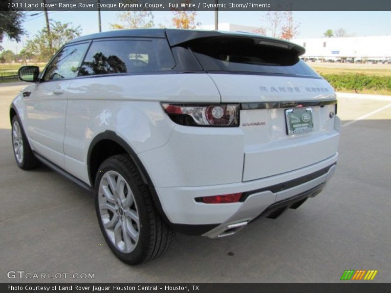 Fuji White / Dynamic Ebony/Pimento 2013 Land Rover Range Rover Evoque Dynamic Coupe