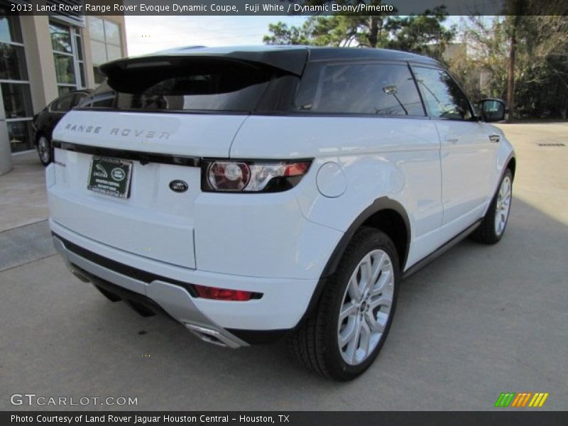 Fuji White / Dynamic Ebony/Pimento 2013 Land Rover Range Rover Evoque Dynamic Coupe