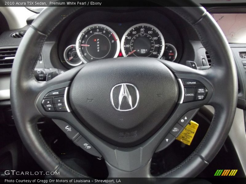 Premium White Pearl / Ebony 2010 Acura TSX Sedan