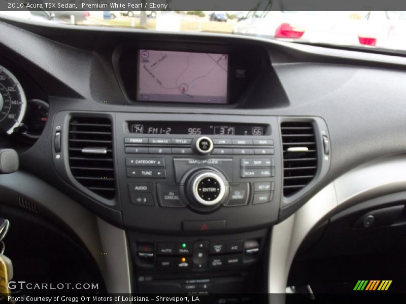 Premium White Pearl / Ebony 2010 Acura TSX Sedan