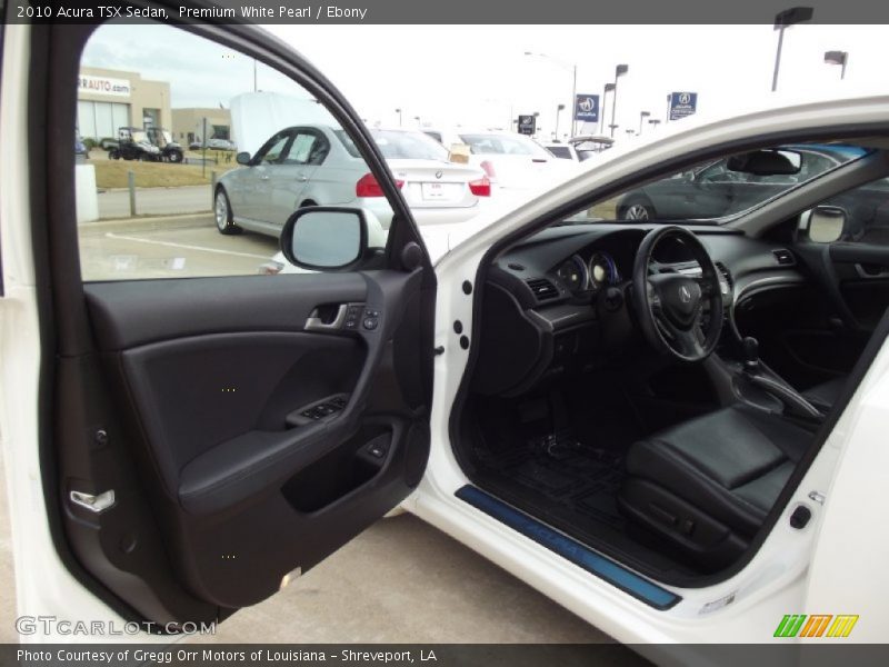 Premium White Pearl / Ebony 2010 Acura TSX Sedan