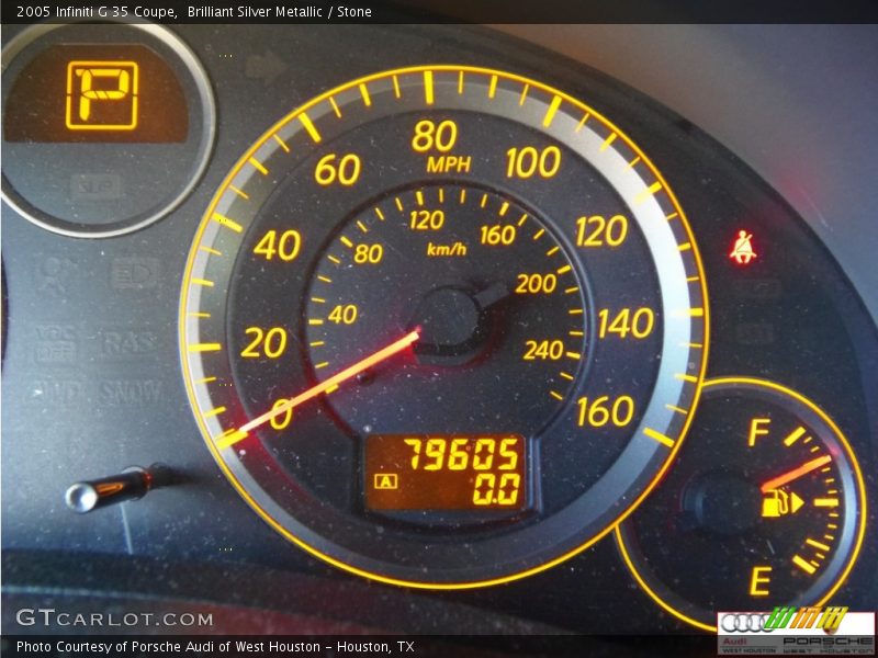 Brilliant Silver Metallic / Stone 2005 Infiniti G 35 Coupe