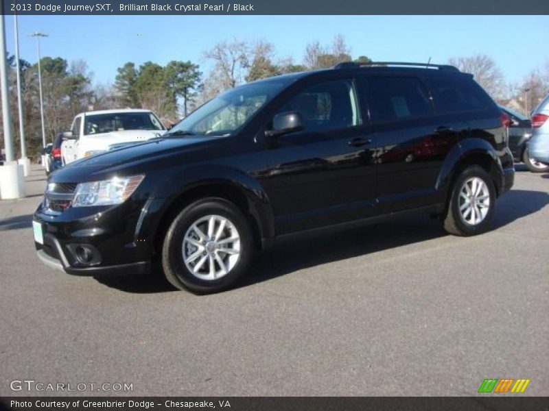 Brilliant Black Crystal Pearl / Black 2013 Dodge Journey SXT