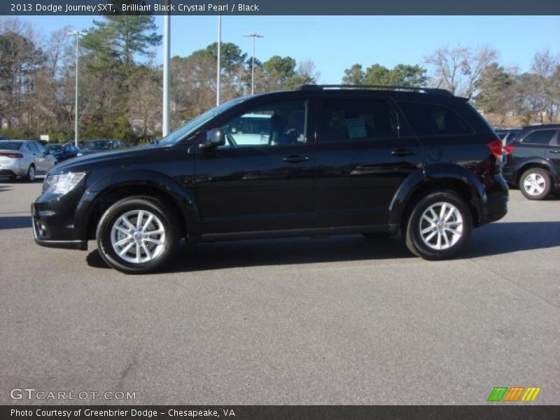 Brilliant Black Crystal Pearl / Black 2013 Dodge Journey SXT