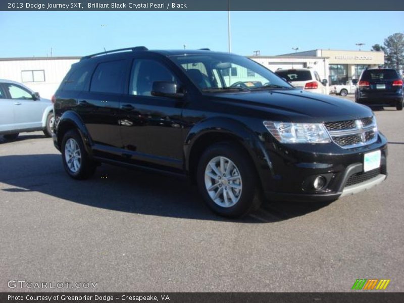 Brilliant Black Crystal Pearl / Black 2013 Dodge Journey SXT