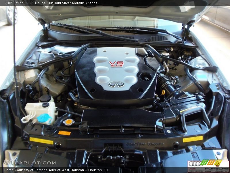 Brilliant Silver Metallic / Stone 2005 Infiniti G 35 Coupe