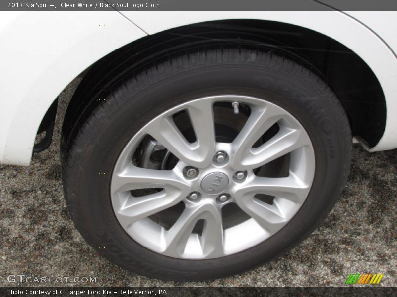 Clear White / Black Soul Logo Cloth 2013 Kia Soul +