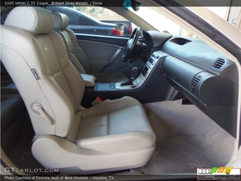 Brilliant Silver Metallic / Stone 2005 Infiniti G 35 Coupe