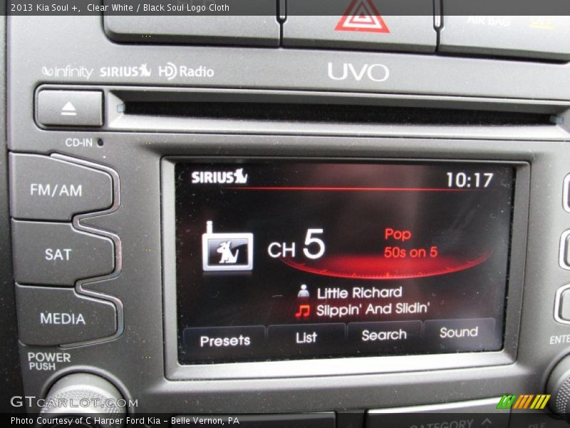 Clear White / Black Soul Logo Cloth 2013 Kia Soul +