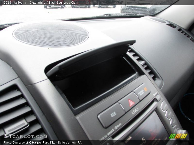 Clear White / Black Soul Logo Cloth 2013 Kia Soul +