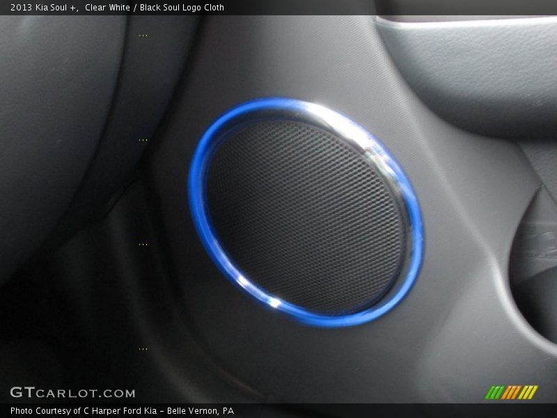 Clear White / Black Soul Logo Cloth 2013 Kia Soul +