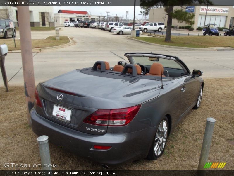 Obsidian Black / Saddle Tan 2012 Lexus IS 350 C Convertible