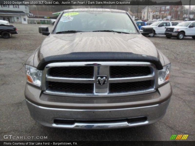 Austin Tan Pearl / Dark Slate/Medium Graystone 2010 Dodge Ram 1500 SLT Quad Cab