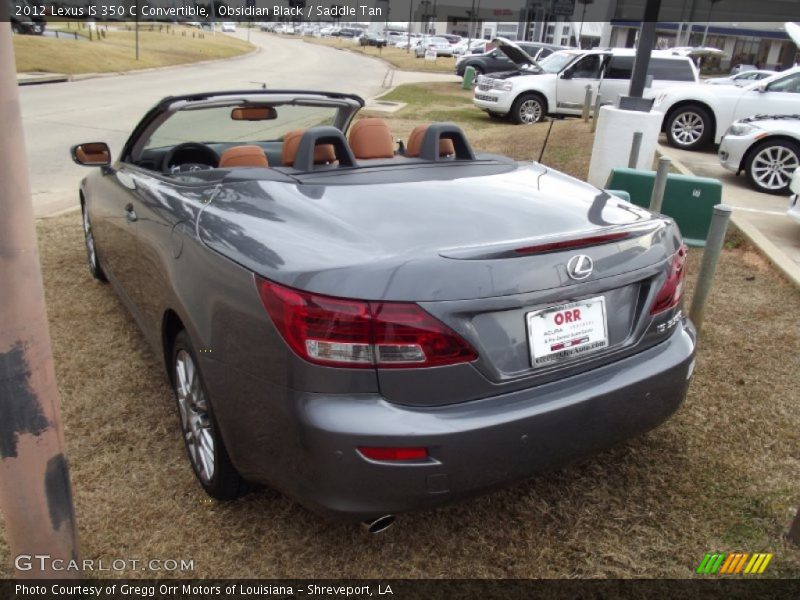 Obsidian Black / Saddle Tan 2012 Lexus IS 350 C Convertible