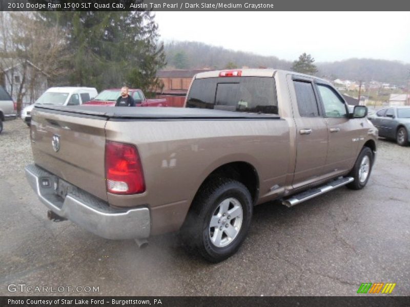 Austin Tan Pearl / Dark Slate/Medium Graystone 2010 Dodge Ram 1500 SLT Quad Cab