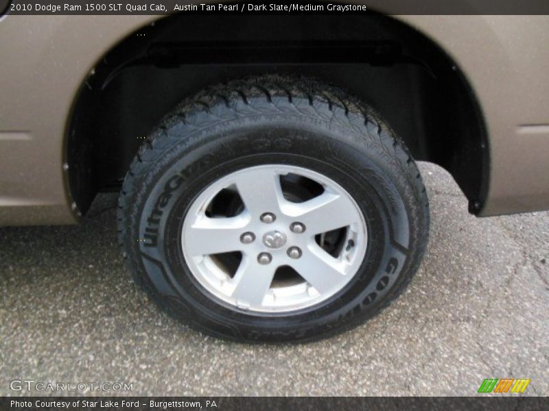 Austin Tan Pearl / Dark Slate/Medium Graystone 2010 Dodge Ram 1500 SLT Quad Cab