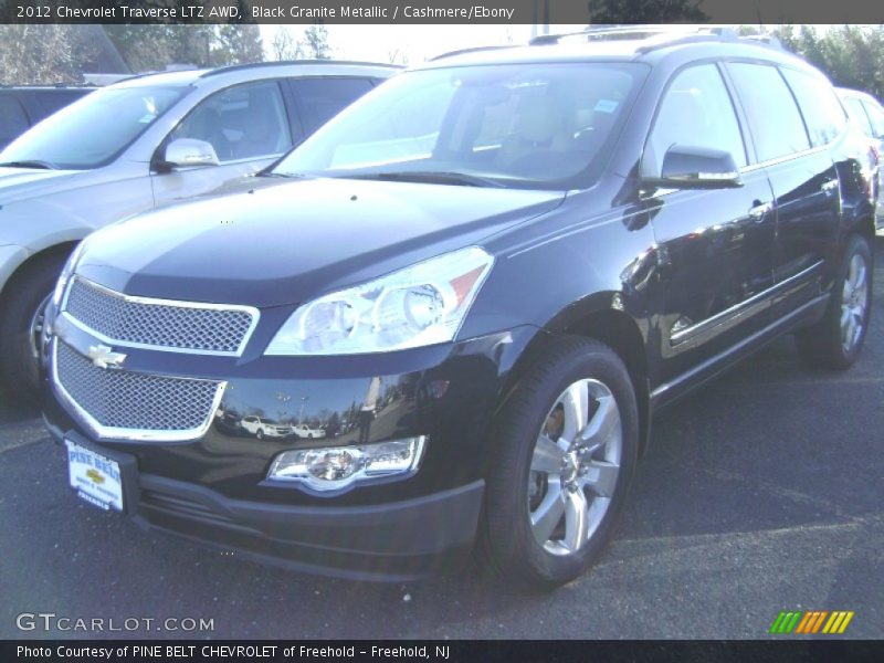 Black Granite Metallic / Cashmere/Ebony 2012 Chevrolet Traverse LTZ AWD