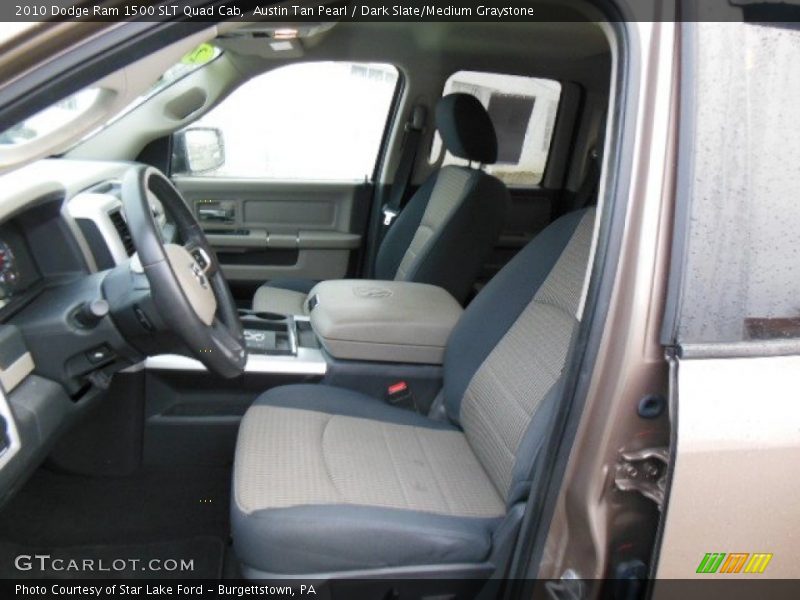 Austin Tan Pearl / Dark Slate/Medium Graystone 2010 Dodge Ram 1500 SLT Quad Cab