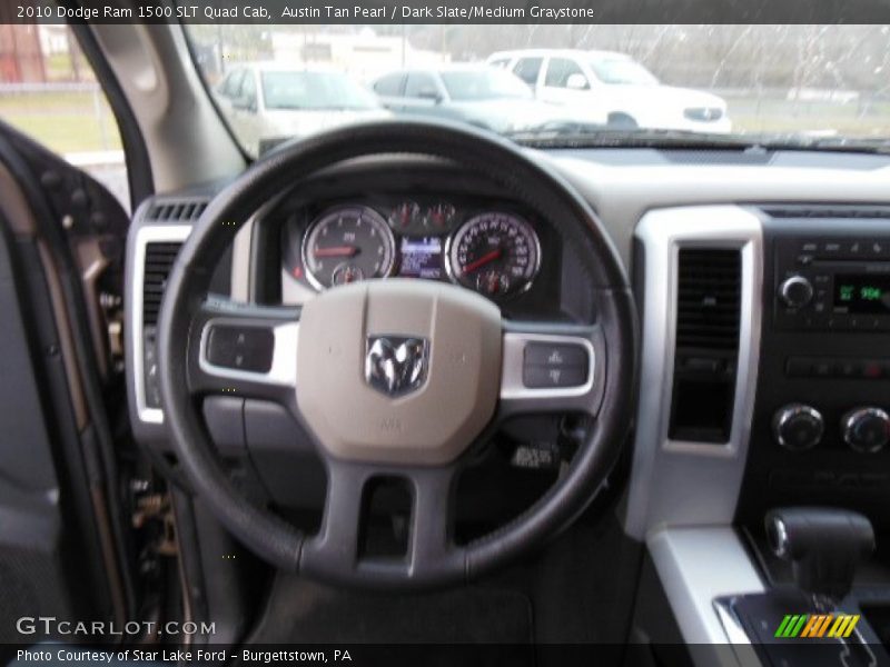 Austin Tan Pearl / Dark Slate/Medium Graystone 2010 Dodge Ram 1500 SLT Quad Cab