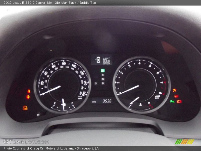  2012 IS 350 C Convertible 350 C Convertible Gauges