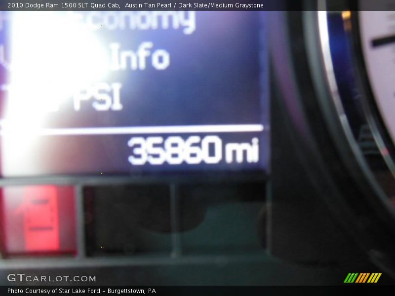 Austin Tan Pearl / Dark Slate/Medium Graystone 2010 Dodge Ram 1500 SLT Quad Cab