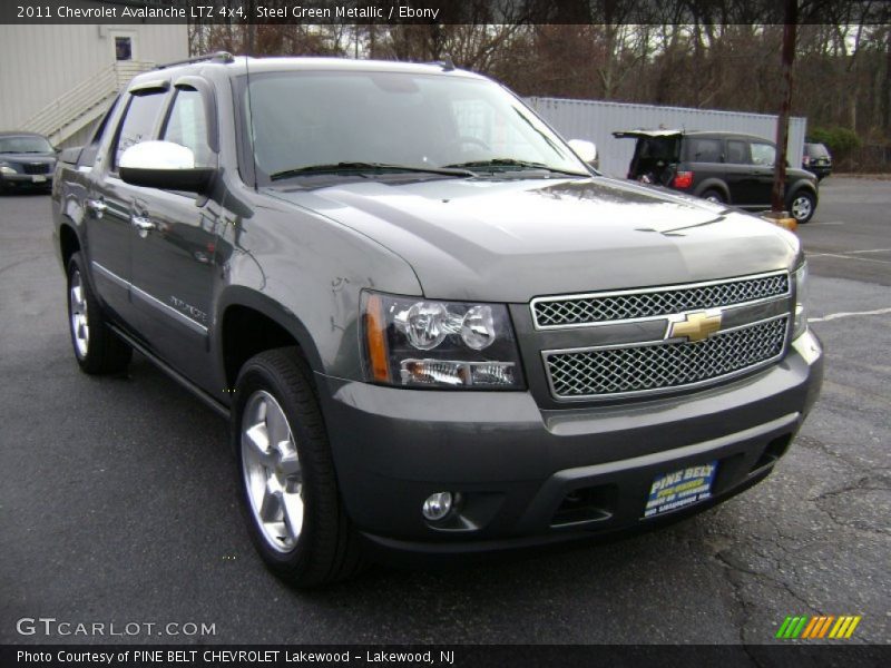 Steel Green Metallic / Ebony 2011 Chevrolet Avalanche LTZ 4x4