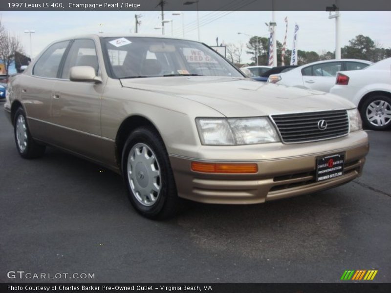 Champagne Pearl / Beige 1997 Lexus LS 400