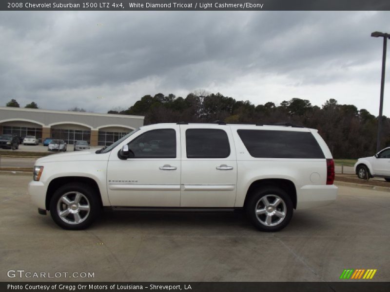 White Diamond Tricoat / Light Cashmere/Ebony 2008 Chevrolet Suburban 1500 LTZ 4x4