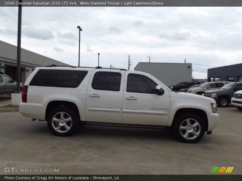 White Diamond Tricoat / Light Cashmere/Ebony 2008 Chevrolet Suburban 1500 LTZ 4x4