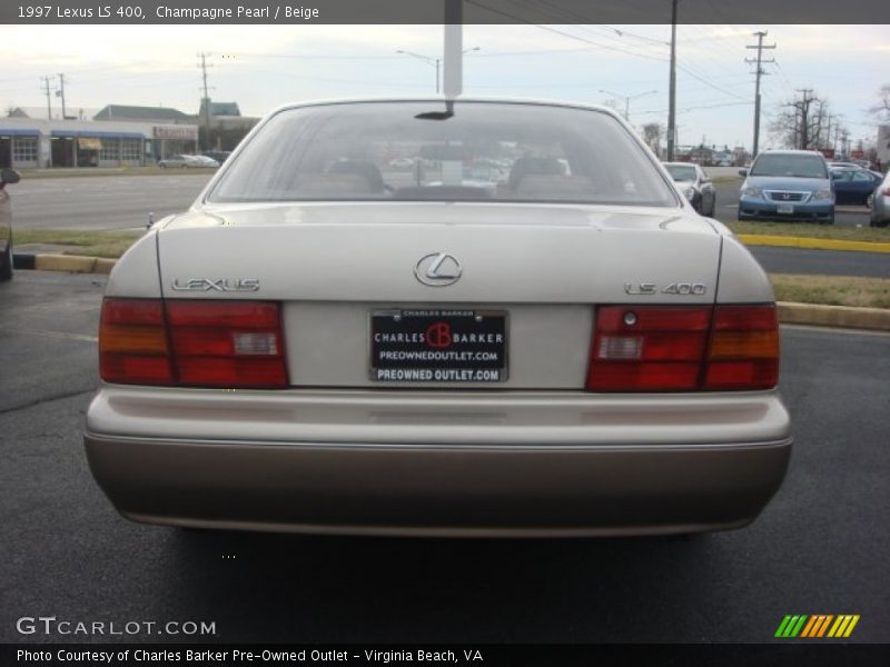 Champagne Pearl / Beige 1997 Lexus LS 400