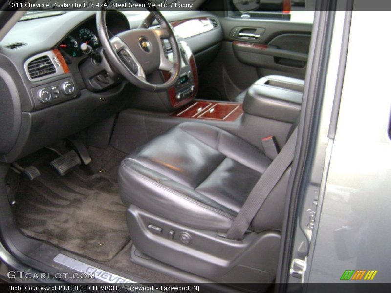 Steel Green Metallic / Ebony 2011 Chevrolet Avalanche LTZ 4x4