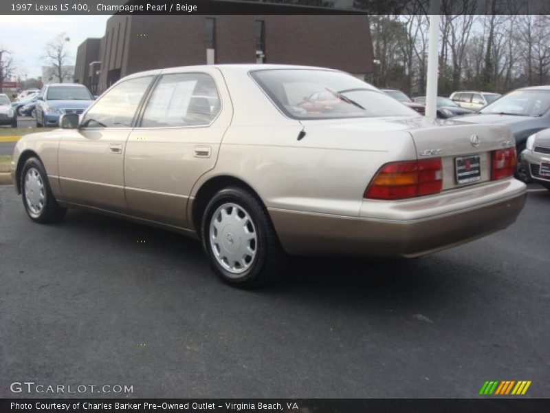 Champagne Pearl / Beige 1997 Lexus LS 400