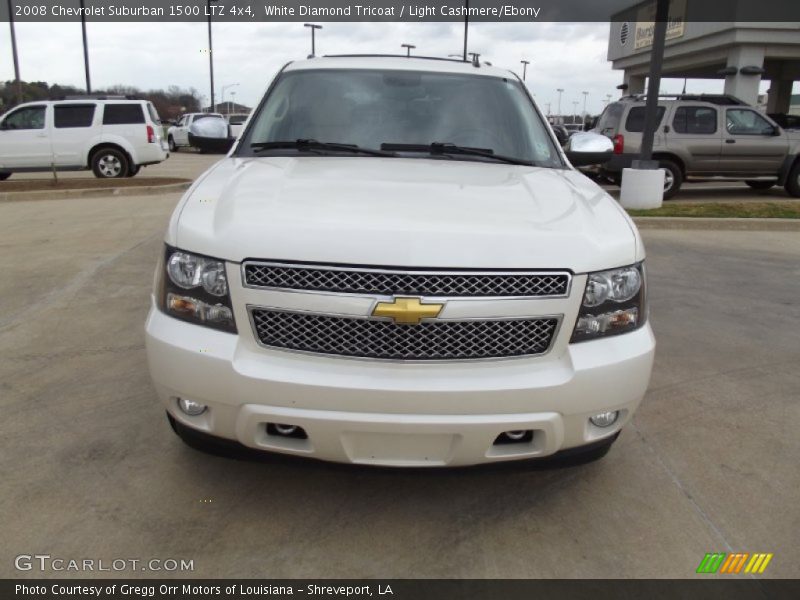 White Diamond Tricoat / Light Cashmere/Ebony 2008 Chevrolet Suburban 1500 LTZ 4x4