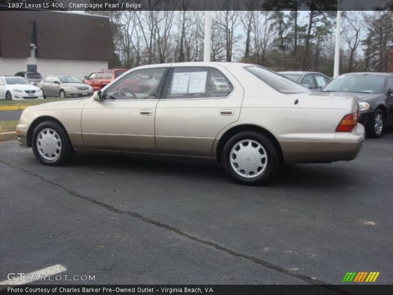 Champagne Pearl / Beige 1997 Lexus LS 400