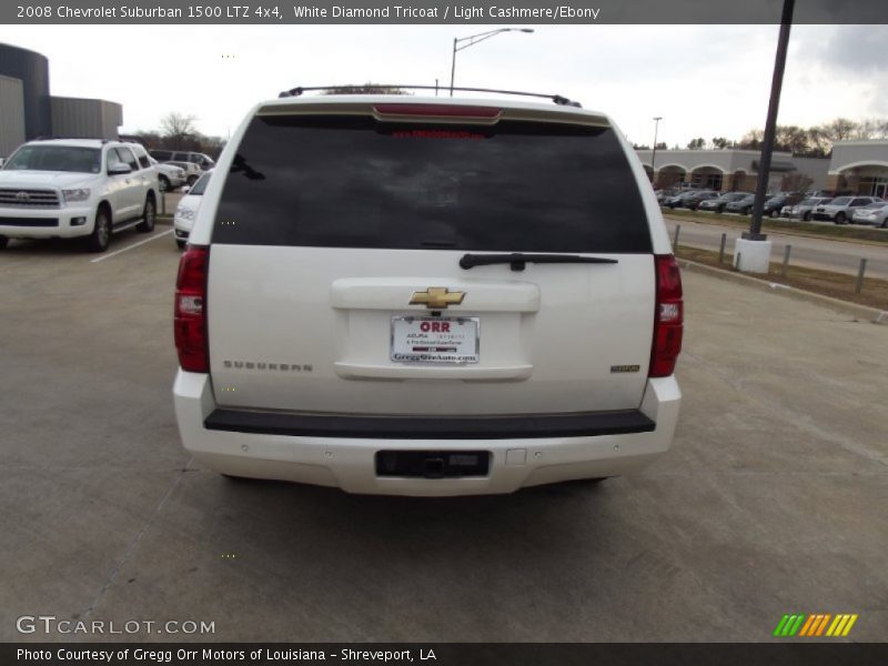 White Diamond Tricoat / Light Cashmere/Ebony 2008 Chevrolet Suburban 1500 LTZ 4x4