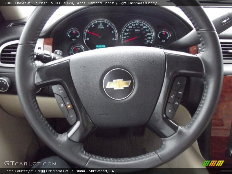 White Diamond Tricoat / Light Cashmere/Ebony 2008 Chevrolet Suburban 1500 LTZ 4x4