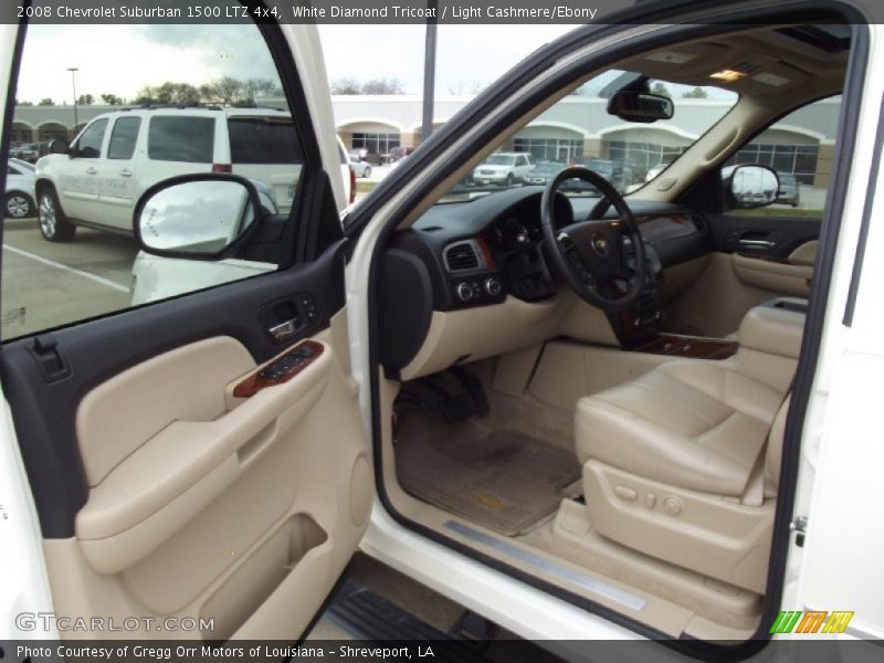 White Diamond Tricoat / Light Cashmere/Ebony 2008 Chevrolet Suburban 1500 LTZ 4x4
