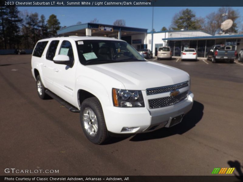 Summit White / Light Cashmere/Dark Cashmere 2013 Chevrolet Suburban LT 4x4
