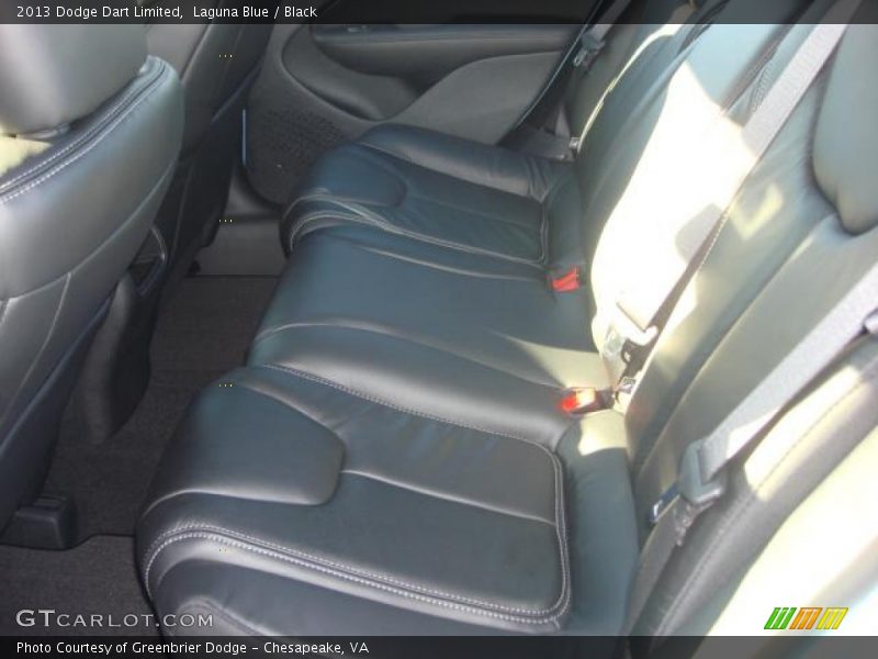 Laguna Blue / Black 2013 Dodge Dart Limited